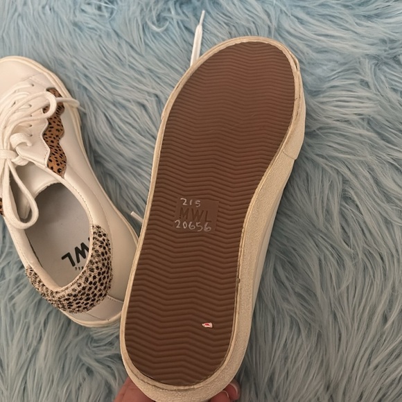 Madewell Sidewalk Low-Top Sneakers in Leather and Calf Hair: Wave Edition - Picture 9 of 9